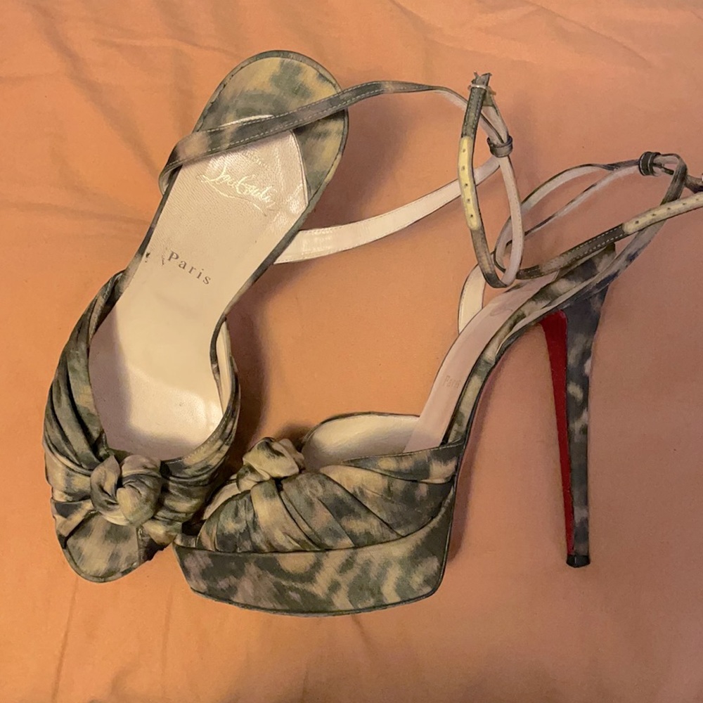 Christian Louboutin Leopard platform heels